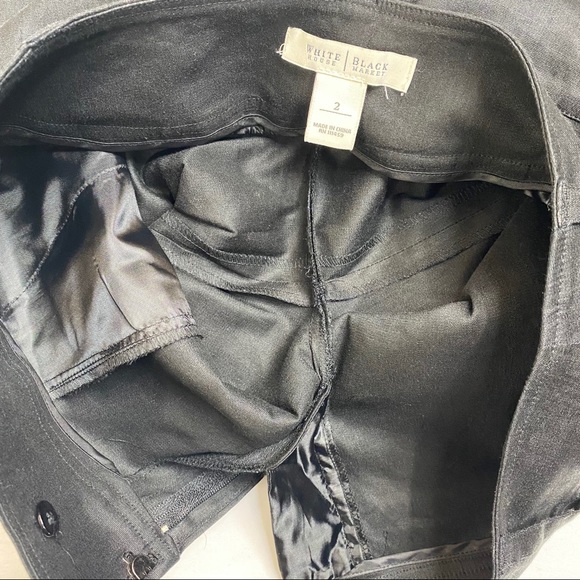 WHITE HOUSE BLACK MARKET CROP DRESS PANTS TROUSER - Picture 5 of 6